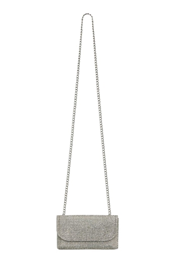 Britney PU Crossbody, Silver
